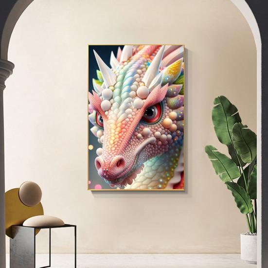 1 Rhinestone Canvas Drill Painting with Set Dragon Tools 5D Full Drill