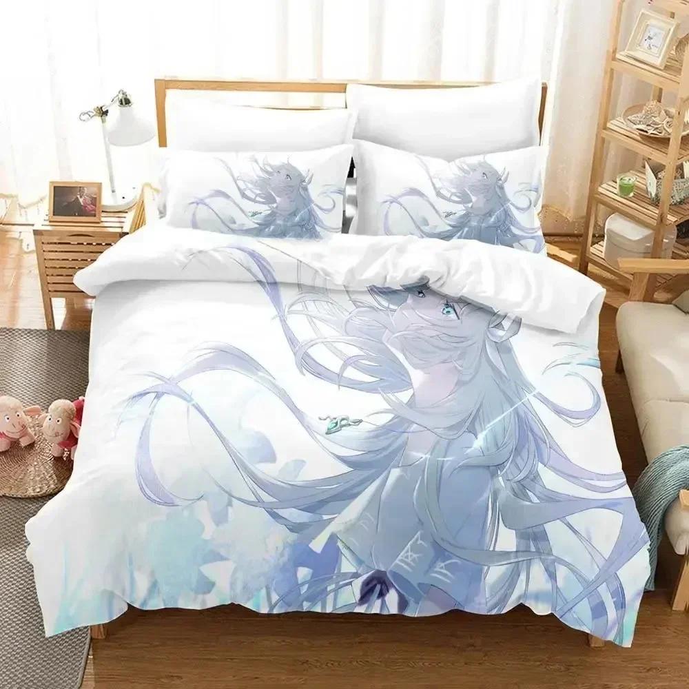 Ender Lilies Quietus of the Knights Bedding Set Boys Girls Twin Queen Size Duvet Cover Pillowcase Bed Kids Adult Home Textile