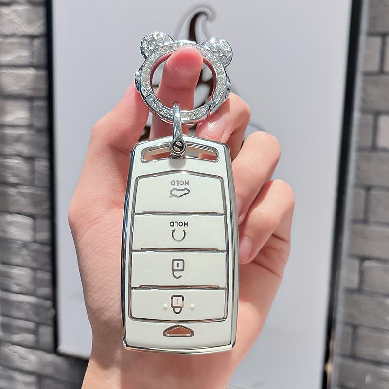 Tpu Car Remote Key Case Cover Protect Shell Fob For Hyundai  Genesis G70 G80 Eq900 G90 3 4 Bottons Accessories