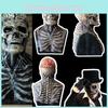 Realistic Skeleton Biochemical Mask For Halloween Parties Full Cover Silicone Design With Hat