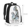 I Like Books... Deal With It! Hot Sale Backpack Fashion Bags Nerd Reading Fandoms The Mortal Instruments The Infernal Devices