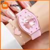 Xiaomi 2PCS Fashion Silicone Strap Women Watch Heart Bracelet Set Simple Ladies Quartz Wristwatches Reloj Mujer (Without Box)