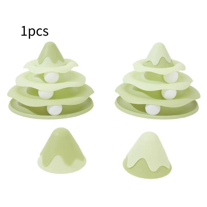 Cat Toy Set With Inflatable Bee Wobbler And Play Wheel For Interactive Play And Gift