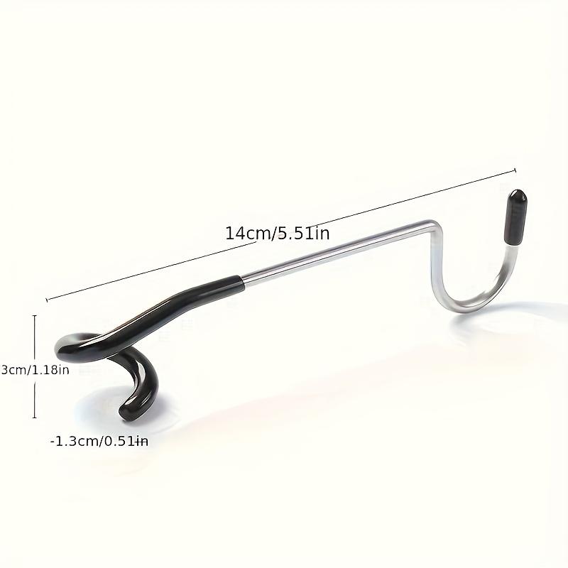 2pcs Stainless Steel Camping Pole Hooks-Adjustable, Anti-Slip Wall Mount Hangers for Lights, Clothes & Accessories,Camping Hooks