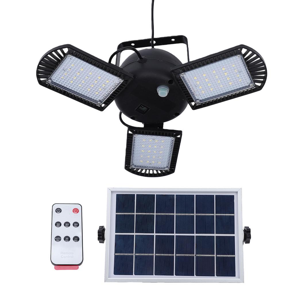 Solar Shed Light 800 Luminous Flux LED Garage Ceiling Light with Remote Control for Barn Patio Gazebo Shop