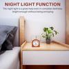 BHBL Alarm Clock Without Ticking Retro Wooden Alarm Clock with Dial Alarm Light Quiet Table Clock with Snooze Function A