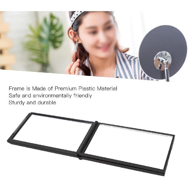 4 Way Mirror, 360 Degree Handheld for Self Hair Cutting - Portable Foldable Makeup Mirror to See Back of Head, Great Gifts for Men & Women