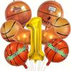 Football, Basketball, Aluminum Film Balloon Set, Party Birthday Theme, Party Decoration and Arrangement Supplies