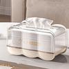 Plastic Tissue Box Built-in Spring Automatic Lifting Napkin Dispenser Box Visible Large Capacity Paper Box Container Living Room
