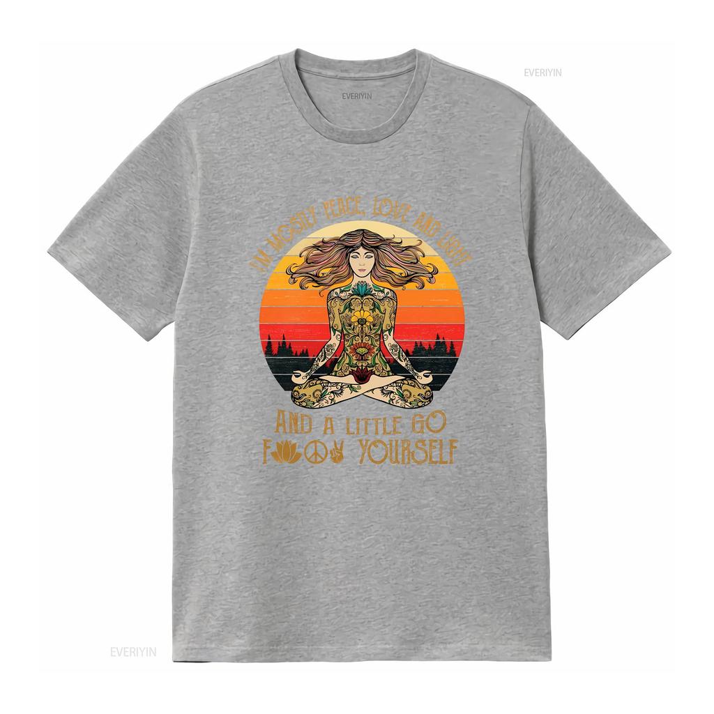 Im Mostly Peace Love And Light A T Shirt for Kids Sizes S to XL Ladies Available AD vintage Washed Stylish