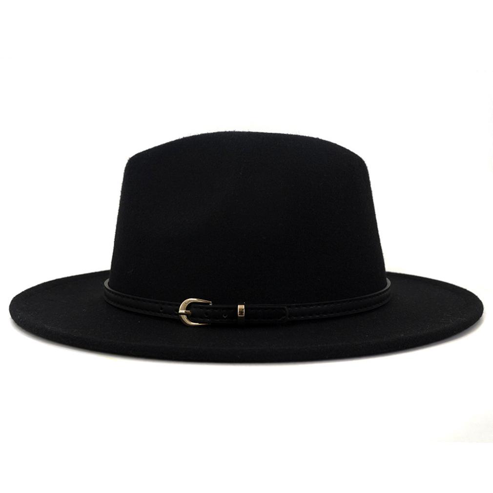 Fashion Patchwork Felt Hat Women Men 