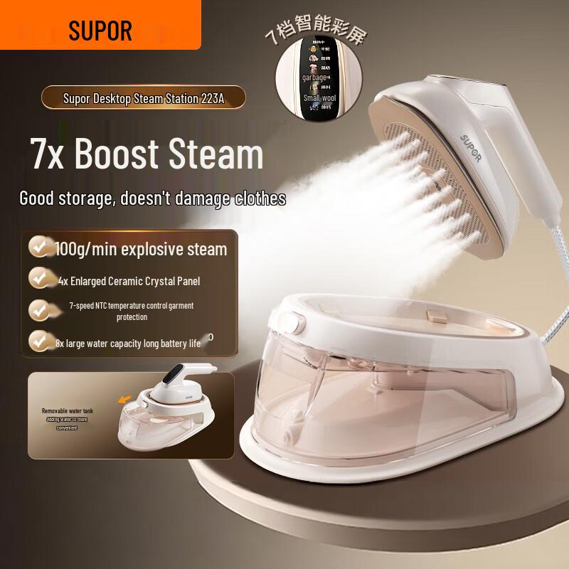 SUPOR EGU-223A Powerful Desktop Handheld Garment Steamer