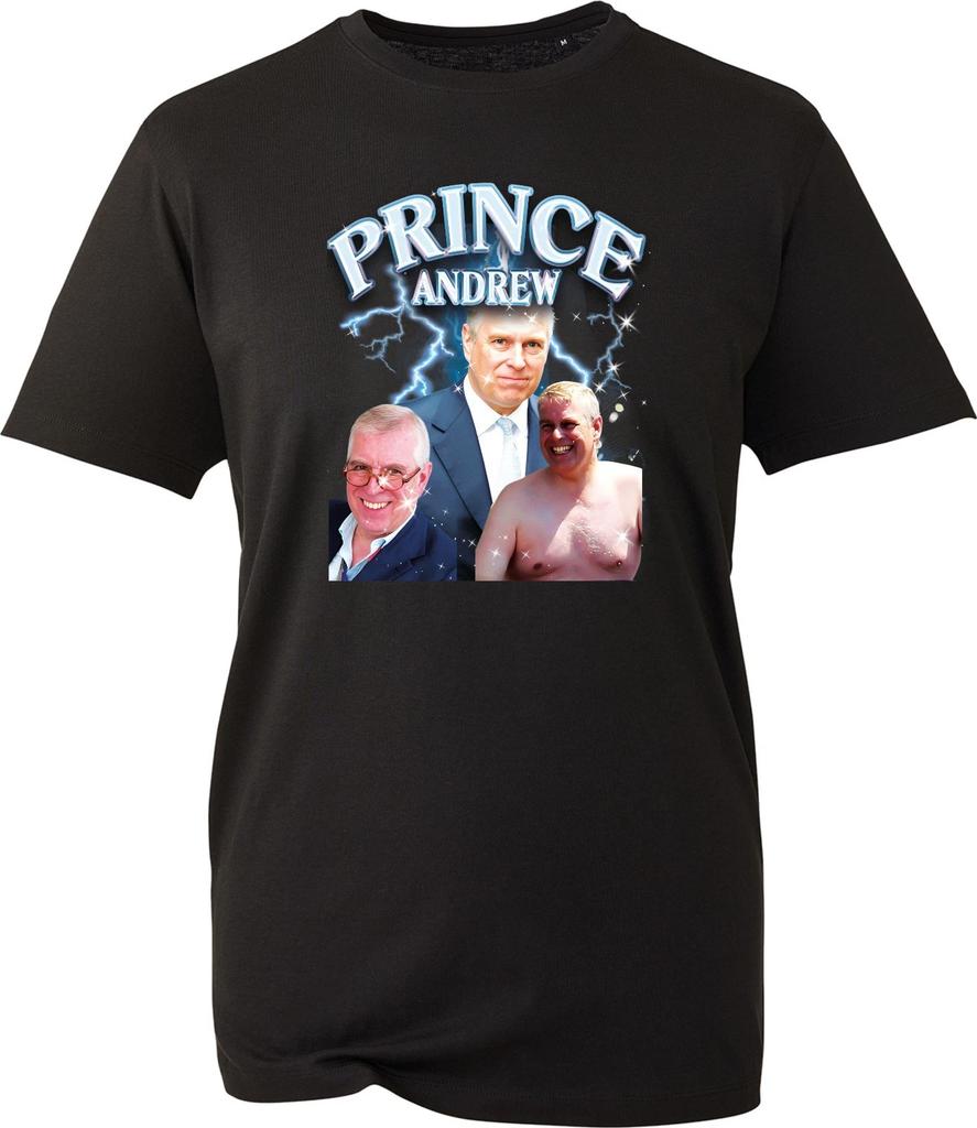 Prince Andrew T-Shirt Funny Royal Family Tee King Charles Son Joke Gift Top