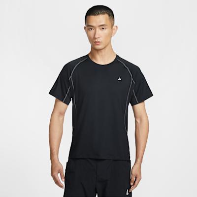 Nike ACG T Shirts Men s Black/Coal Black/Peak White Crew Neck Moderate S