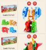 Power Rangers Alphabet & Number Transforming Robot Building Blocks Toy Set for Kids