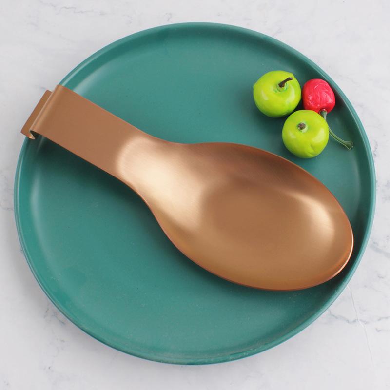 Fish Shape Stainless Steel Spoon Rest with 1 Buffet Clip Thickened Turner Tray Ideal for Home Buffet Catering