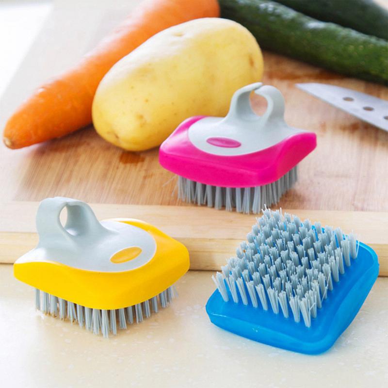 Vegetable Scrubber Brush Kitchen Fruit Scrubber Brush 3x Dish Brush Scrubber Household Tomatoes Scrubber Camping Brush