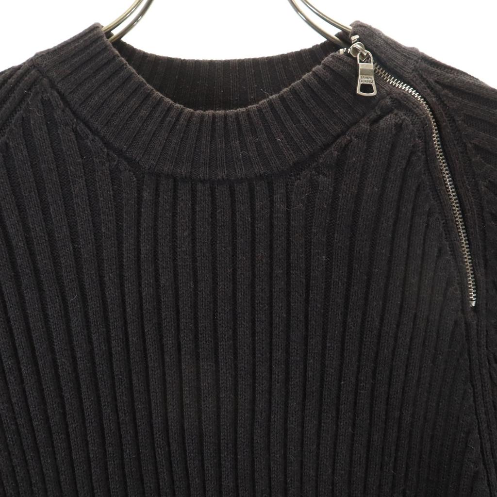 Armani Exchange 90s Old Long Sleeve Rib Knit L Black Sweater Women Used