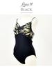 [abby] Lino Botanical Print Leotard, Women's, White, Sizes M-L
