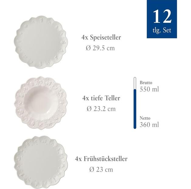 Набор посуды Villeroy & Boch Toy's Delight Royal Classic Geschirr-Set, 12шт. (1486588816)