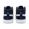 PUMA Smash V2 Mid Mid Tops Casual Skateboarding Shoes Unisex Blue White (Unisex) Skate Shoes 366923 04