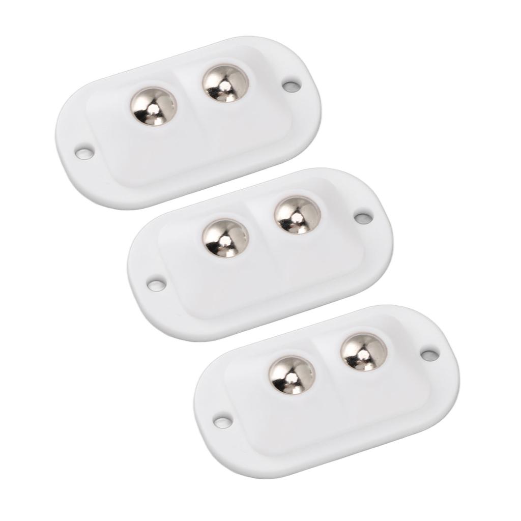 12 peças Mini Rodízios Autoadesivos de Esfera Dupla Economia de Trabalho Movimento Silencioso Rotação 360 Graus