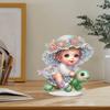Acrylic 2D Flat DIY Diamond Painting Desktop Ornaments Kit Diamond Painting Desktop Decorations for Home Office Desktop Decor