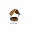 Hanging Bird Feeder Decorative Style Rustic Water Resistant Outdoor Decor for Garden,