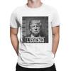 Lustige Trump 2024 Fahndungsfoto Präsident Legende T-Shirts Herren Rundhals Baumwolle T-Shirt Donald Kurzarm T-Shirt Bedruckte Oberteile