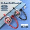 Fiat Car Logo Fast Charging Cable 3 In 1 UsB Cable Type C Micro USB For Stilo Ducato Panda 500 Pondo Abarth Punto Palio Viaggio