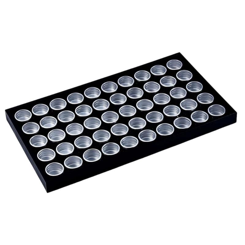 Jewelry Storage Box Visible Aluminum Containers For Rhinestones Studs And Pedicure Supplies Compact Solution