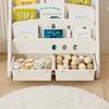 Children's Bookshelf Home Bedroom Children's Picture Books Toy Storage Cabinet Snacks Sundries Organizer Rack Floor Standing