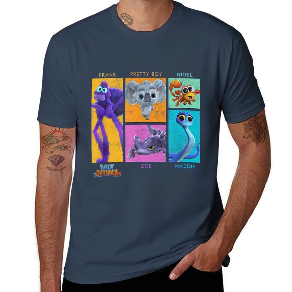 Back To The Outback Character Panels Tshirt Funny T Shirts Dark Humor Tshirt