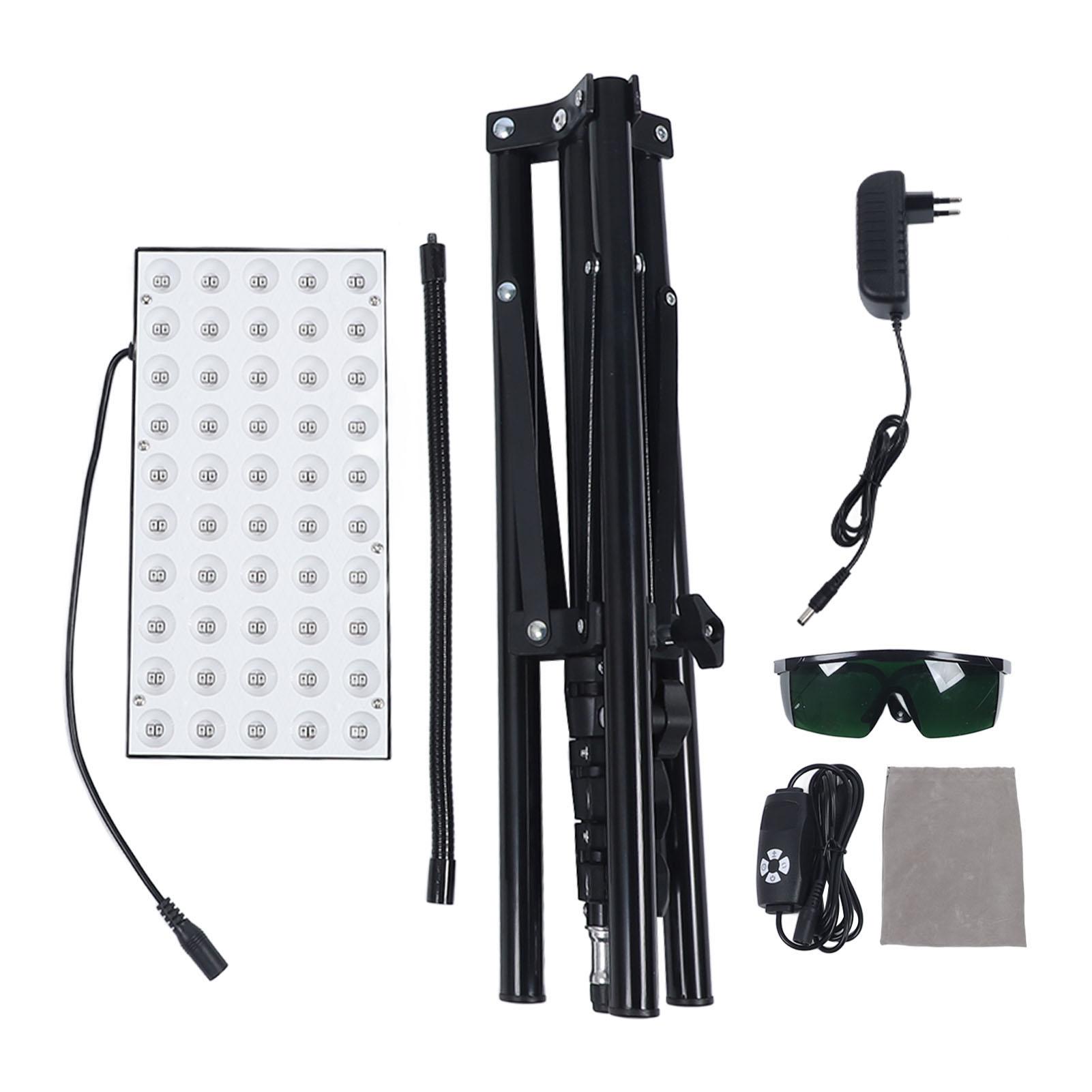 

Инфракрасный свет для лица и тела 660 нм 850 нм Светодиодная красная инфракрасная лампа с регулируемой подставкой и проводным управлением EU Plug