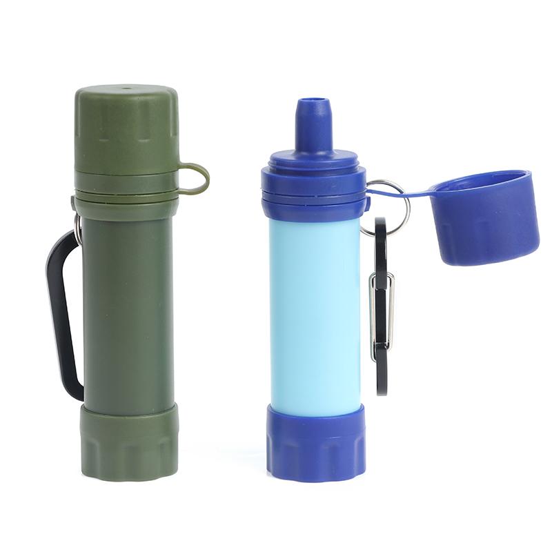Taşınabilir Hayatta Kalma Su Filtreleme Pipeti Arıtıcı Şişe Kamp Acil Durum Dış Mekan