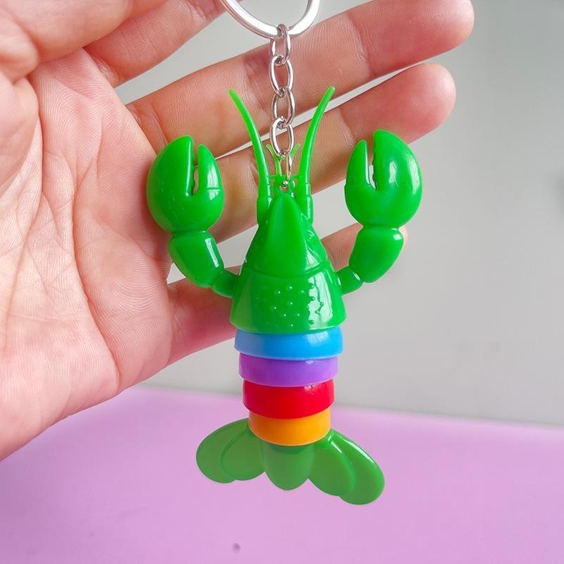 Lobster Slug Toy Articulated Stretch Caterpillar Fidget Toy, Anxiety Relief Sensory Slug Toy, Novelty Party Favors for Kids