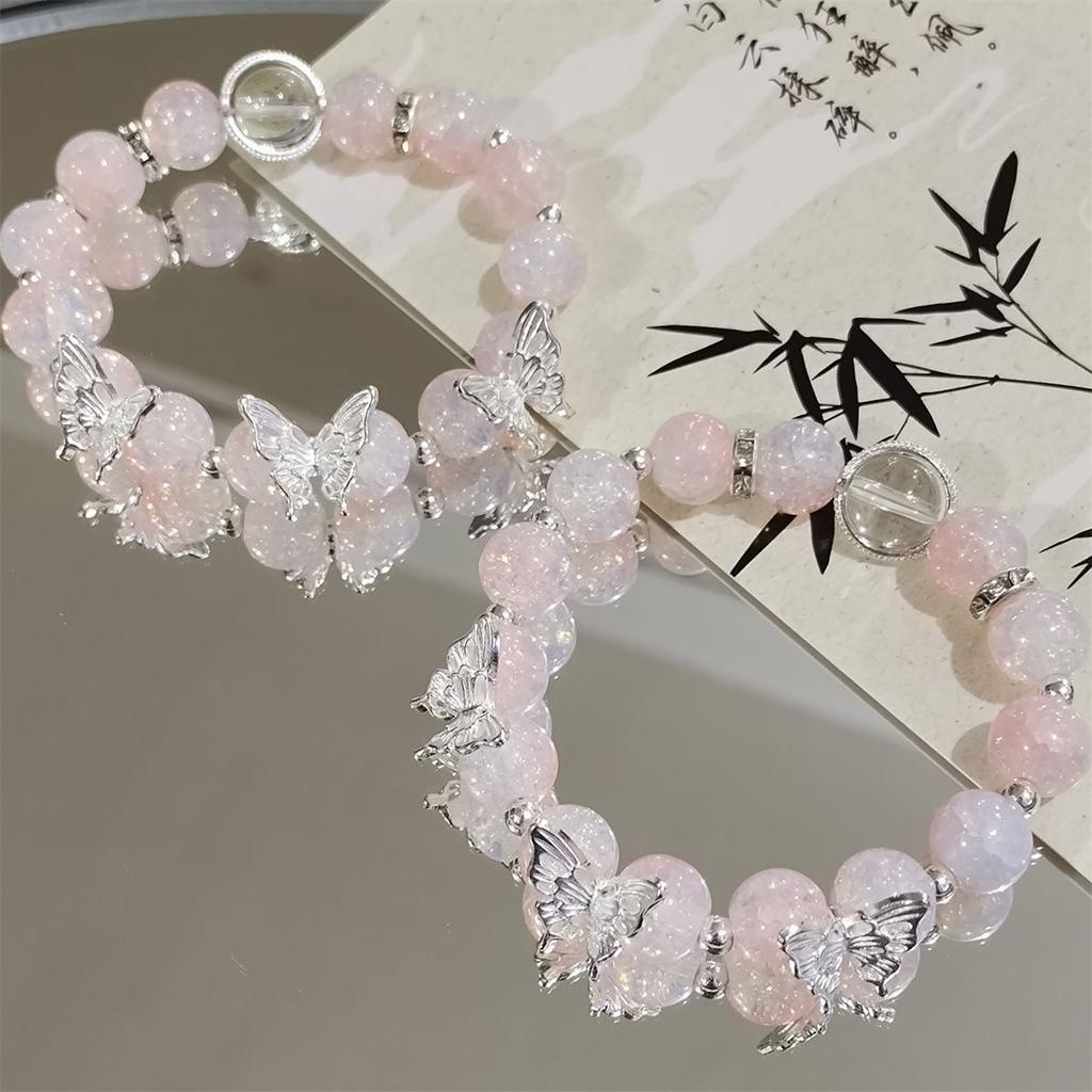 Cold butterfly bracelet female niche design sense sweet versatile student bracelet