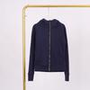 LULU Embossed Slim Fit Full Zip Fleece Hoodie - Gold Logo & Zipper, Casual Yoga Wear.