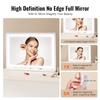 VEVOR Lighted Makeup Mirror 3 Color W/ Bluetooth USB Desktop Wall-mount 55.1 Cm