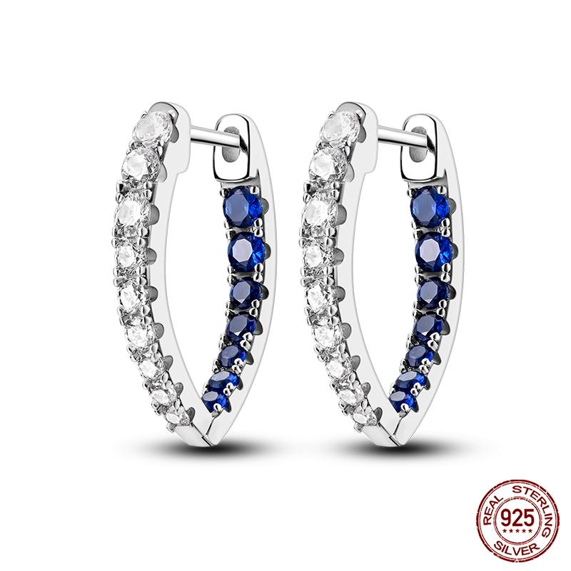 Boucles d'oreilles en argent sterling 925 pour femmes, pendentifs colorés en forme d'étoile, de papillon et d'œil du diable, bijoux de fête élégants