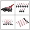 10Pcs T10 W5W- Car Wedge Lights Bulb Socket Connector Holder Extension LED Lamp Bulb Base Holder For T10 Round Sockets