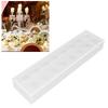 Rectangular Floral Centerpiece Clear Acrylic Flower Vase for Dining Table Wedding Party Home