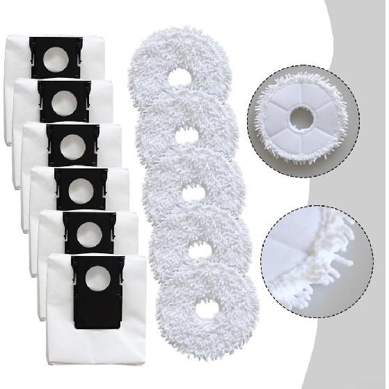Dust Bags Replacement For Eureka J15 Pro For Ultra Floor Vacuum Cleaner, Large Capacity Replacement Dust Bags Vacuum Cleaner, Include 5* Mop Cloths +