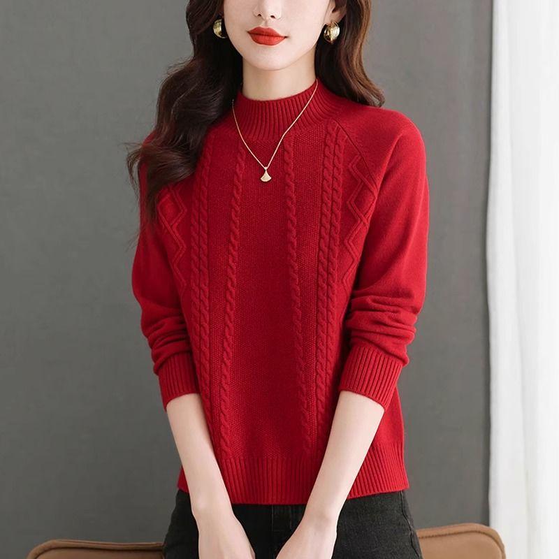 Beautiful Pink Turtleneck Sweater Women Autumn Winter Long Sleeve Pullover Sweater Female Knitted Tops Jumper Ladies