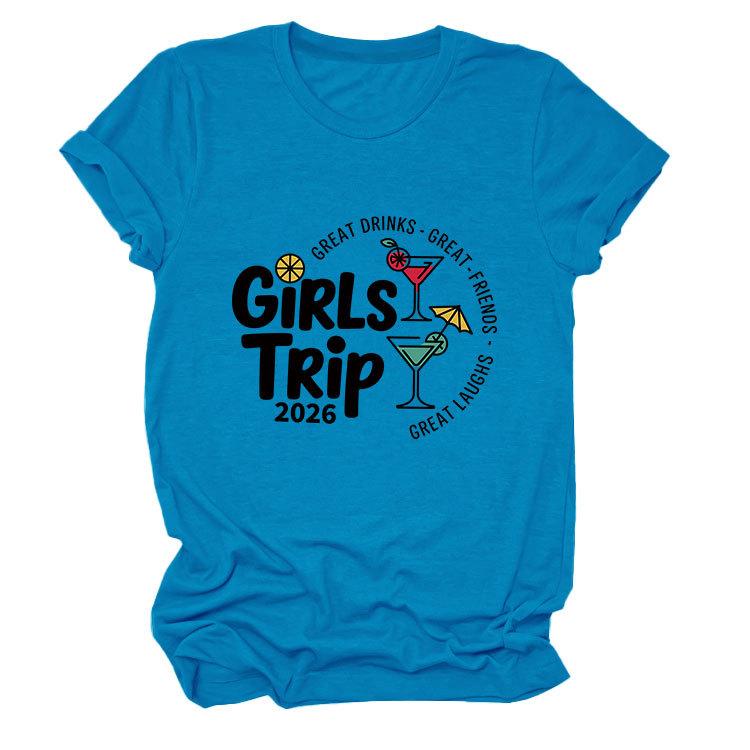 Camiseta Feminina Versátil Confortável com Gola Redonda e Manga Curta