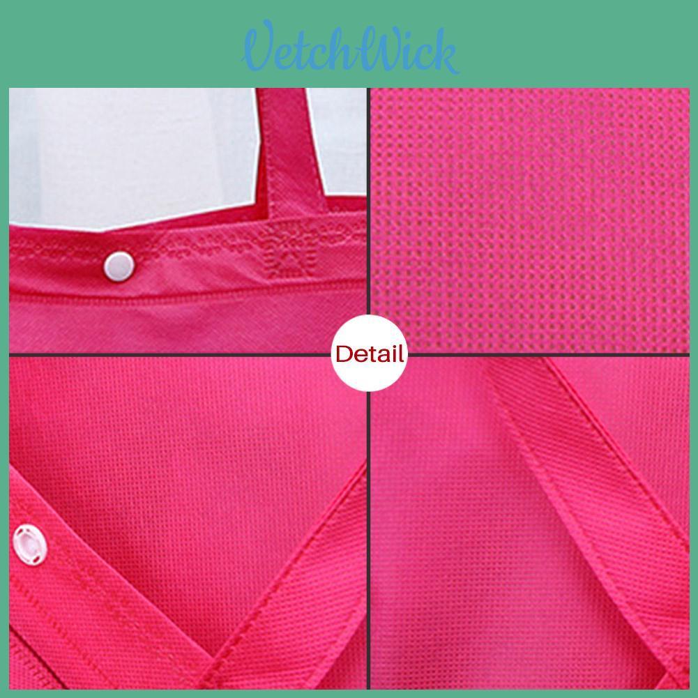 Borsa della Spesa Pieghevole Premium con Bottone Borsa a Tote Riutilizzabile per Donna Custodia da Viaggio