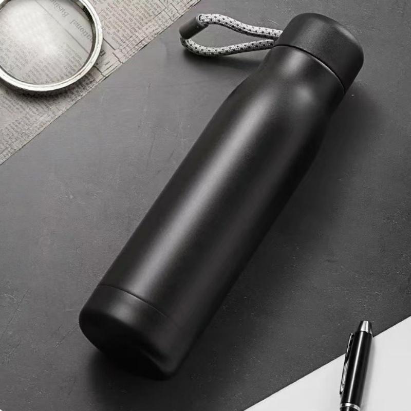 550ML Thermos Cup Vacuum Flasks with Rope Stainless Steel Outdoor Travel Portable Thermal Water Bottles Customizable