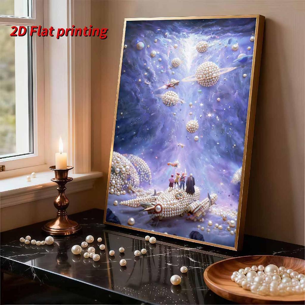 DIY Diamond Art Pearl Painting Kit for Adults,  Universe Special Shaped Pearl Art Painting Wall for Home Office Decor Handmade Gift