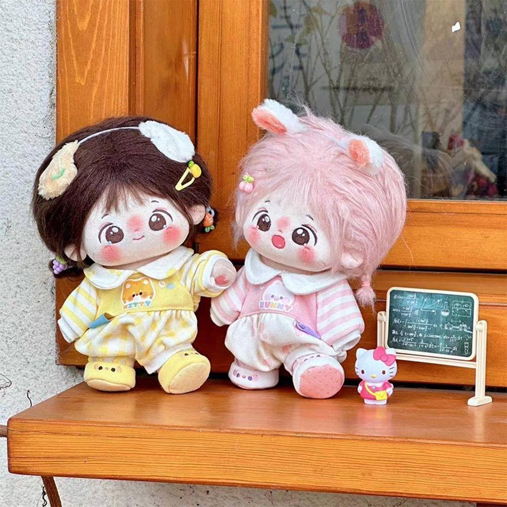 20CM Cartoon Animal Jumpsuits Multicolor Doll Pajamas Kawaii Doll Clothes Cotton Stuffed Doll