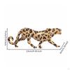 Decorative Leopard Figurine Handmanually Colored Feline Statue Textured Finish Animal